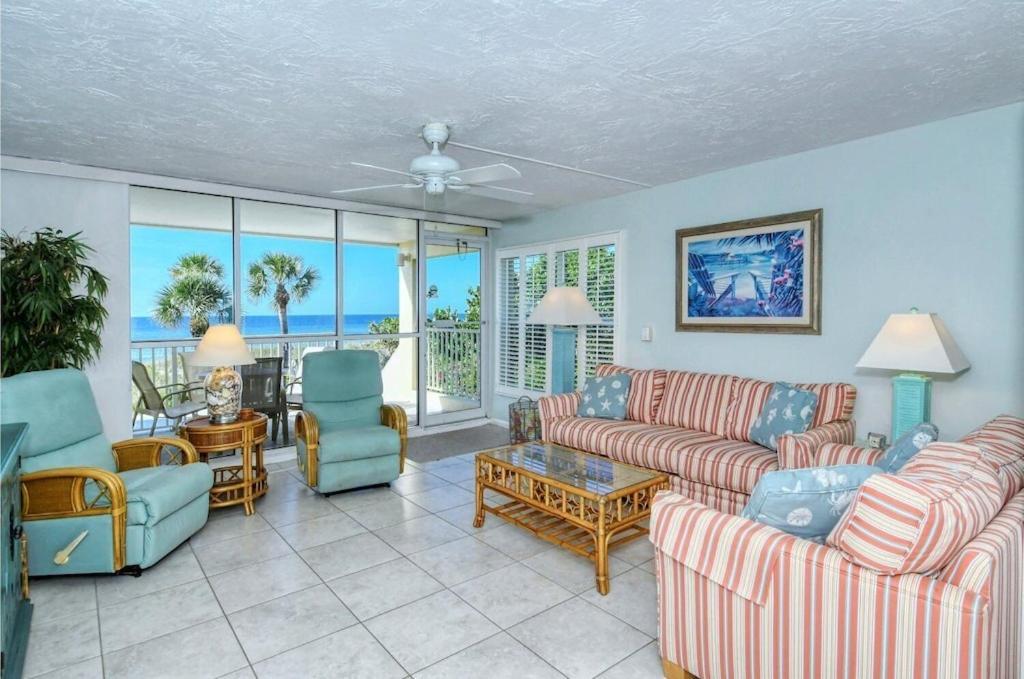Laplaya 201C Breathtaking Gulf Panorama From This Corner End Unit With A Private Stairway To The Beach Longboat Key Exterior foto